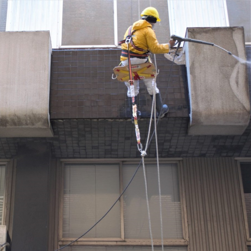 Hidrolavado en altura en Santiago Centro