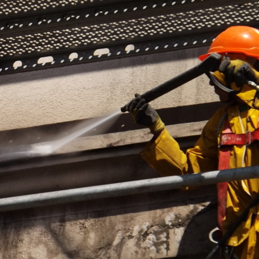 Hidrolavado en altura en Las Condes